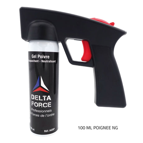 Aérosol de défense Delta Force Red Pepper au poivre OC portée 5 à 7 mètres