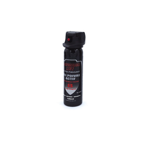 Aérosol de défense Delta Force gel poivre capsaïcine 13,2 % portée 8 mètres