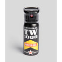 Aérosol de défense TW1000 poivre gel 50 ml portée 5 à 6 m bouchon de sécurité