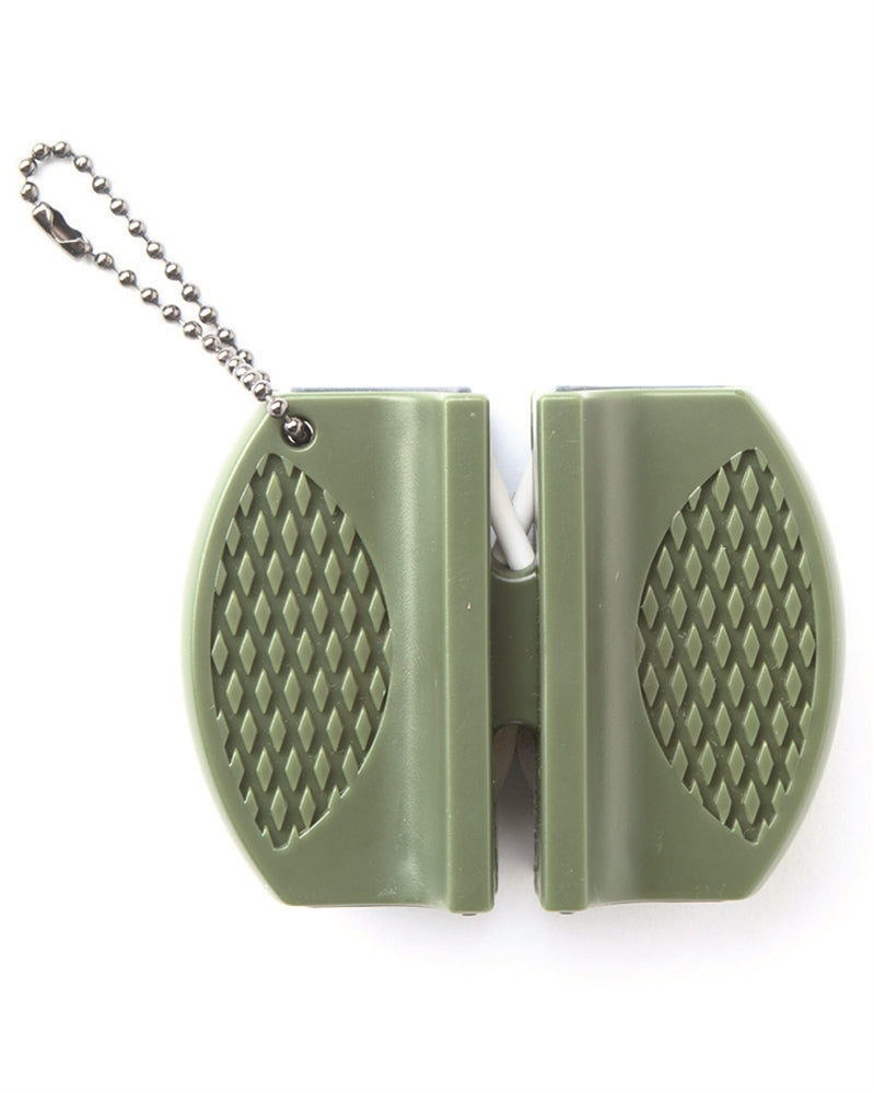 Aiguiseur bloc Mil-Tec deux passages carbure et céramique 5,7 x 7,5 cm 35 g