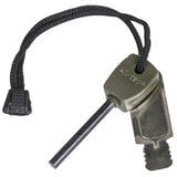 Allume-feu Mil-Tec Fire Steel petit modèle barreau ferrocérium 5 cm avec grattoir et cordelette