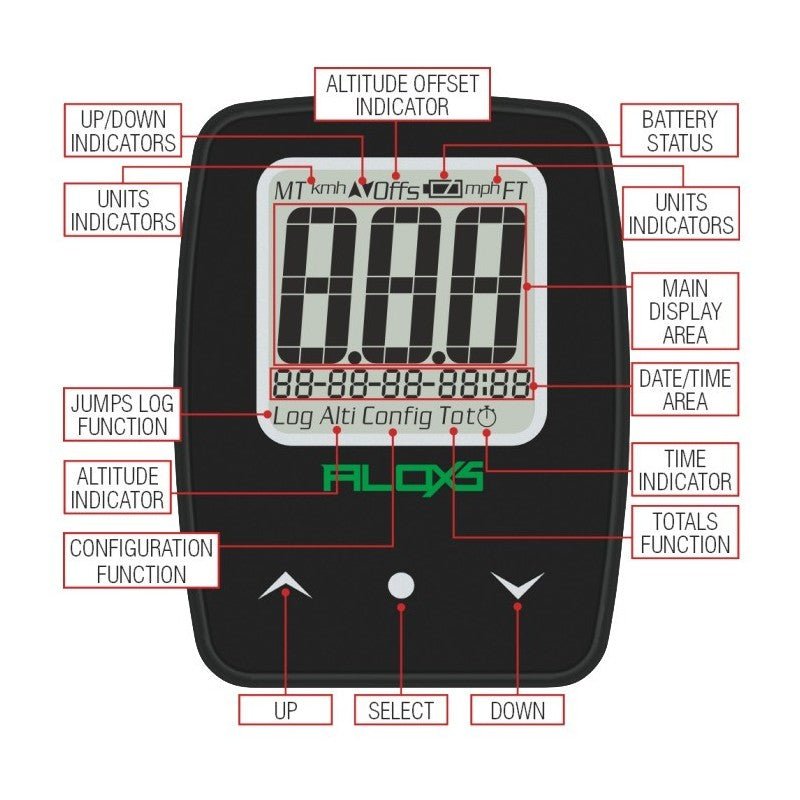 Altimètre Parasport Aloxs Digital Compact