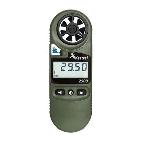 Anémomètre Kestrel 2500NV altimètre et thermomètre avec rétroéclairage vision nocturne