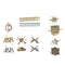 Assortiment de cent insignes de l'armée tchèque, lot mélangé de stock ancien