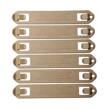 Attache MOLLE Blackhawk Speed Clip 7" (lot de 6)
