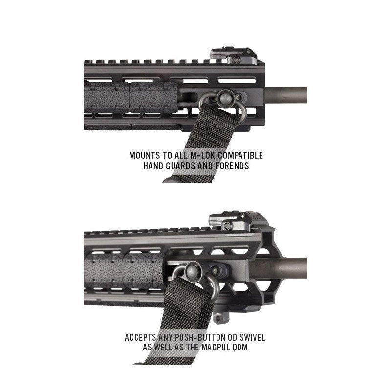 Attache de bretelle QD Magpul M-LOK en aluminium anodisé anti-rotation 14 g