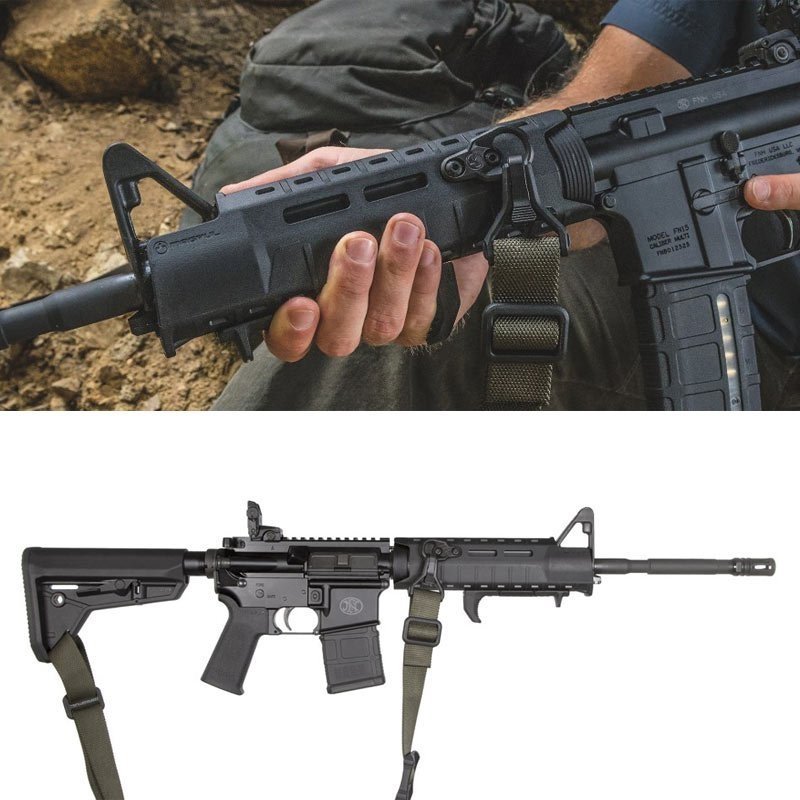 Attache de sangle M-LOK Paraclip Magpul en acier Melonite 45,7 x 12,7 mm