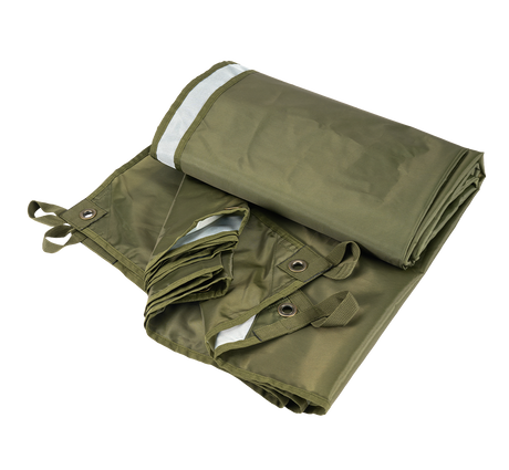 Bâche Brandit Premium 3 x 3 m polyester enduit œillets métal renforcés avec sacs