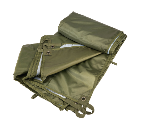 Bâche Brandit Premium 4 x 3 m polyester enduit œillets métal renforcés avec sacs