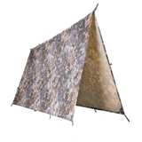 Bâche Mil-Tec Tarp polyester ripstop enduit PVC 3 × 3 m 1 500 g colonne d'eau 5 000 mm avec 19 boucles