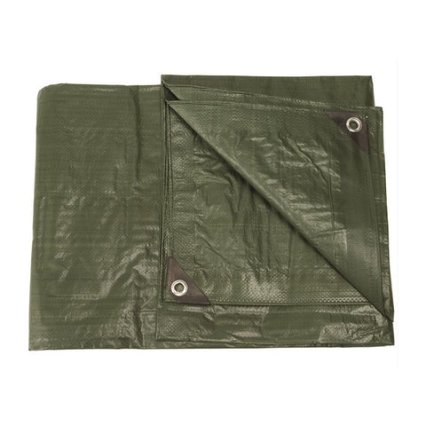 Bâche utilitaire Mil-Tec 4,80 × 6 m polyéthylène double densité colonne d'eau 3 000 mm