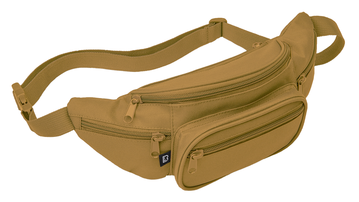 Banane Brandit ceinture réglable cinq poches à glissière polyester 30 x 14 x 10 cm