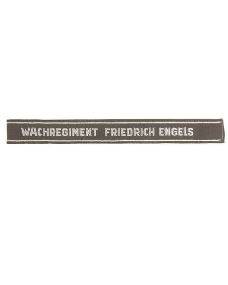 Bande de bras de régiment de garde est-allemand, inscription tissée