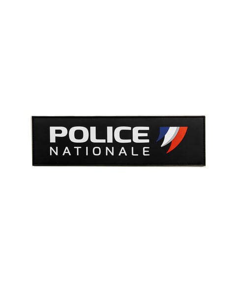 Bande de poitrine Police Nationale GK Pro en gomme à dos auto-agrippant deux formats