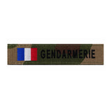 Bande d'identification brodée Gendarmerie drapeau français 12 x 2,5 cm