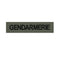 Bande d'identification brodée Patrol Equipement Gendarmerie 12 x 2,5 cm auto-agrippante