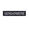 Bande d'identification brodée Patrol Equipement Gendarmerie 12 x 2,5 cm auto-agrippante