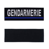 Bandeau d'identification Patrol Equipement Gendarmerie brodé 30 x 10 cm auto-agrippant