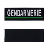Bandeau d'identification Patrol Equipement Gendarmerie brodé 30 x 10 cm auto-agrippant