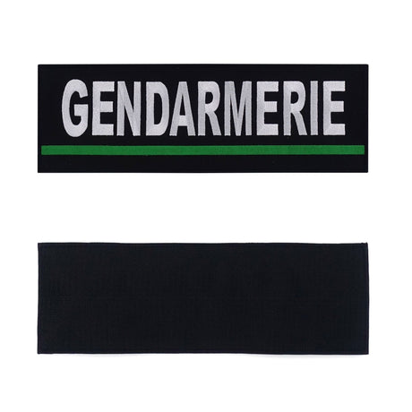 Bandeau d'identification Patrol Equipement Gendarmerie brodé 30 x 10 cm auto-agrippant