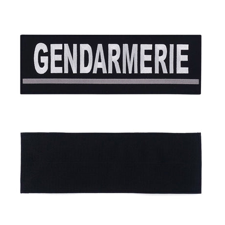 Bandeau d'identification Patrol Equipement Gendarmerie brodé 30 x 10 cm auto-agrippant