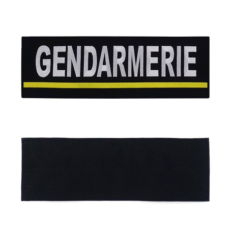 Bandeau d'identification Patrol Equipement Gendarmerie brodé 30 x 10 cm auto-agrippant