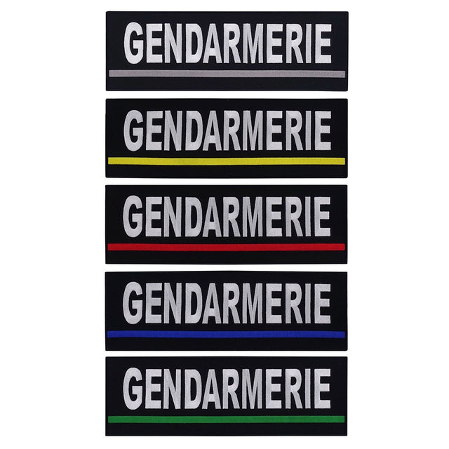 Bandeau d'identification Patrol Equipement Gendarmerie brodé 30 x 10 cm auto-agrippant