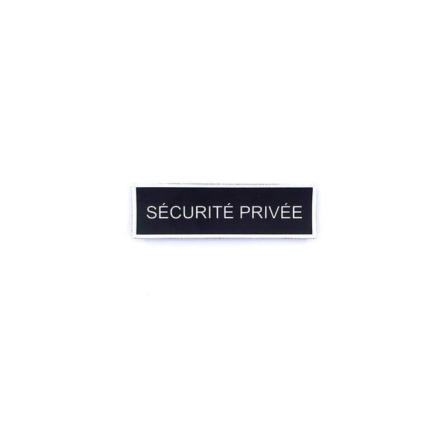 Bandeau d'identification Patrol Equipement Sécurité Privée rétroréfléchissant 10 x 3 cm