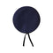 Béret Le Centurion bleu marine en laine mérinos, bord cuir et doublure acétate