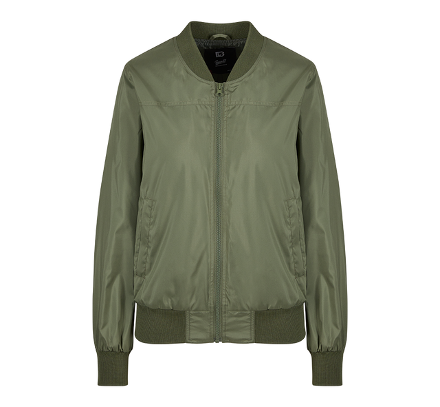 Blouson Brandit Jula coupe femme en polyester bords côtes et fermeture à glissière