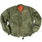 Blouson Mil-Tec type US MA1 Basic en nylon ouaté avec poche de bras à porte-crayons