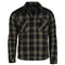 Blouson Mil-Tec type bûcheron en coton doublé peluche 310 g/m² avec épaules Cordura
