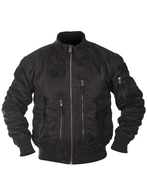 Blouson aviateur US Tactical Mil-Tec en nylon avec surfaces auto-agrippantes