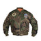 Blouson aviateur type MA1 Mil-Tec pour enfant garnissage polyester 160 g/m² avec écussons
