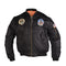 Blouson aviateur type MA1 Mil-Tec pour enfant garnissage polyester 160 g/m² avec écussons