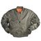 Blouson aviateur type MA1 Mil-Tec réversible en polyester ouaté 200 g/m² avec porte-crayons