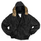 Blouson aviateur type N2B Mil-Tec en nylon ouaté 200 g/m² avec capuche à fourrure