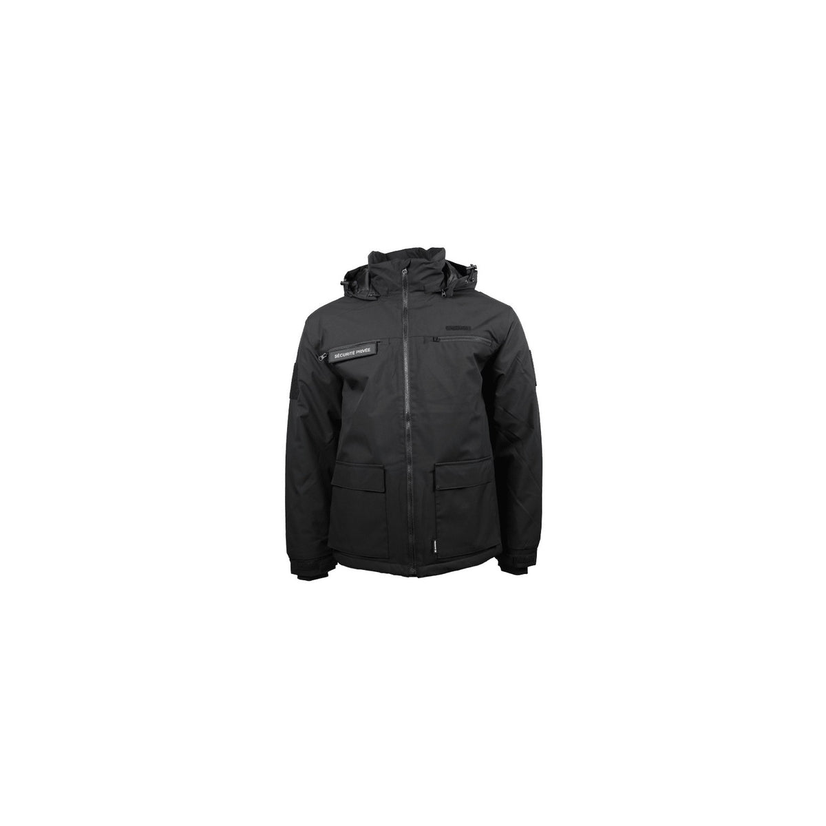 Blouson de sécurité privée GK Safetek matelassé imperméable 3000 mm capuche amovible