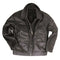 Blouson en cuir de l'armée polonaise coupe femme, surplus militaire d'occasion