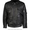 Blouson en cuir de l'armée polonaise pour homme, surplus militaire d'occasion