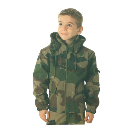 Blouson enfant Ares à capuche amovible, fermeture à glissière et poche de manche