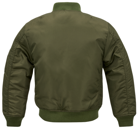 Blouson enfant Brandit MA1 réversible nylon déperlant poche de bras et bords côtes