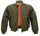 Blouson enfant Brandit MA1 réversible nylon déperlant poche de bras et bords côtes