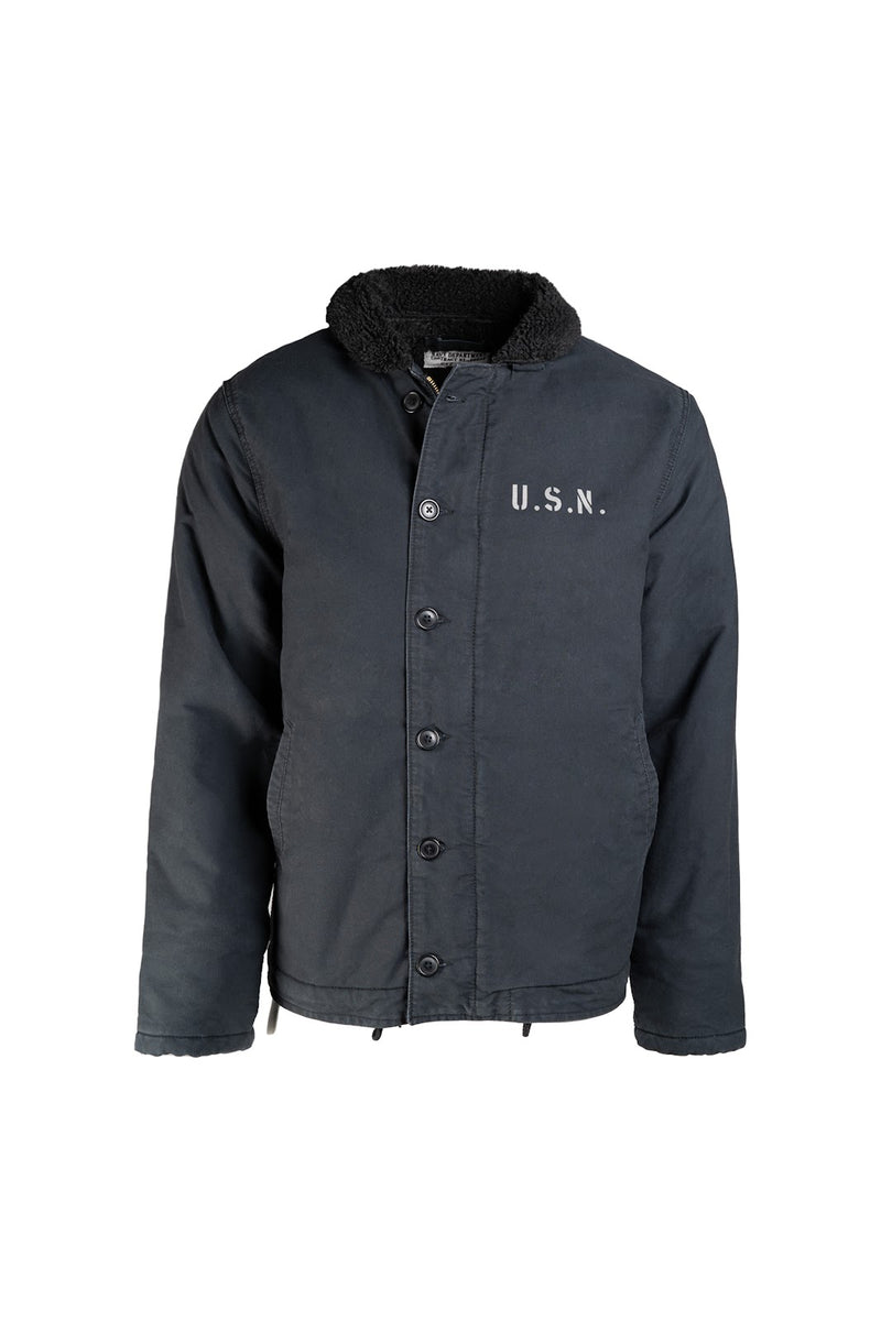 Blouson type US Navy N-1 Mil-Tec en coton avec doublure peluche et glissière métallique