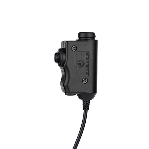 Boîtier PTT Earmor M51 prise Nexus TP-120 OTAN pour poste radio Hytera BD505