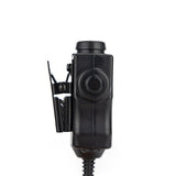 Boîtier PTT Earmor M51 prise Nexus TP-120 OTAN pour radio Kenwood 2 broches