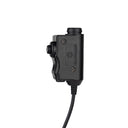 Boîtier PTT Earmor M51 prise Nexus TP-120 OTAN pour radio Kenwood 2 broches