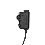 Boîtier PTT Earmor M51 prise Nexus TP-120 OTAN pour radio Kenwood 2 broches