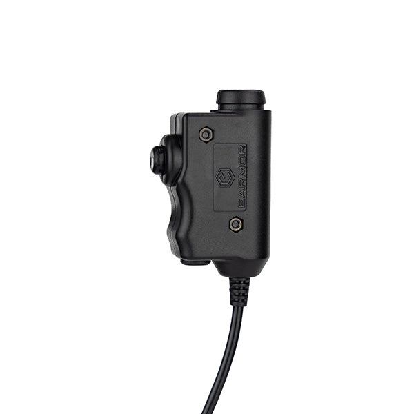 Boîtier PTT Earmor M51 prise Nexus TP-120 OTAN pour radio Kenwood 2 broches