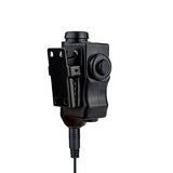 Boîtier PTT Earmor M52 avec bouton déporté M50 et connectique radio 14 broches